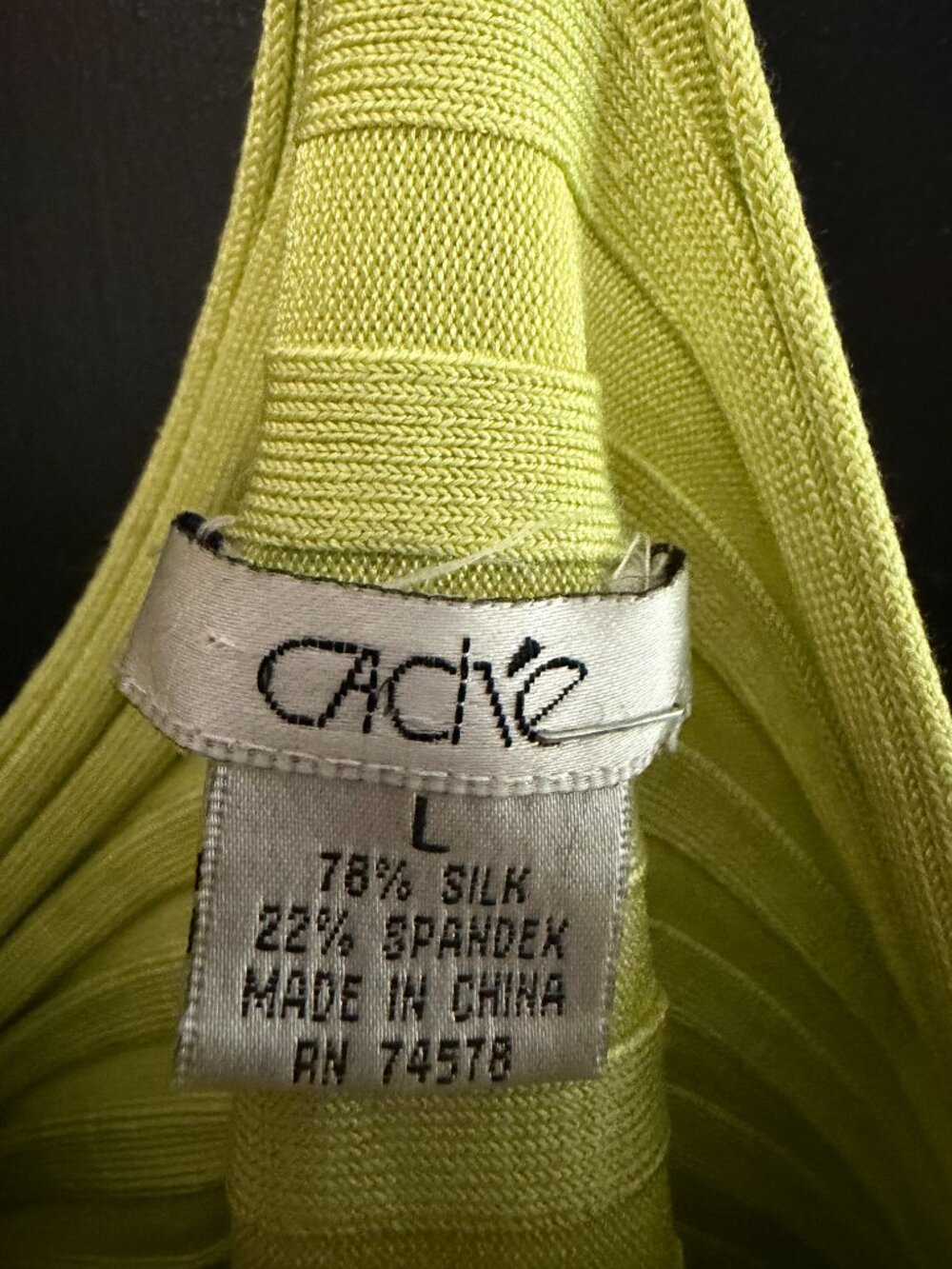 CACHE LIME GREEN EMBELISHED TOP - Picture 3 of 4